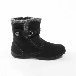 Bottines effet suédine fourrées