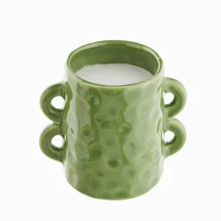 Bougie céramique verte