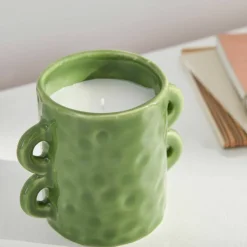 Bougie céramique verte