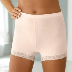 Boxer coton dentelle - lot de 2