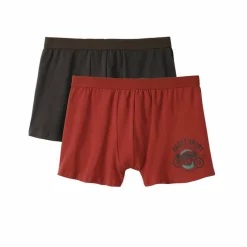 Boxer coton impression placé - lot de 2