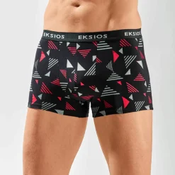 Boxer imprimé géométrique - lot de 4