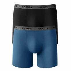 Boxer long coupe short - lot de 2