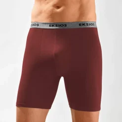 Boxer long coupe short - lot de 2