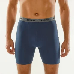 Boxer long imprimé côté coupe short - lot de 2