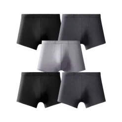 Boxer uni ceinture élastiquée recouverte - lot de 5