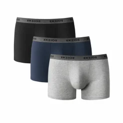 Boxer uni mi-long - lot de 3