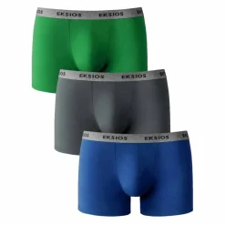 Boxer uni mi-long - lot de 3