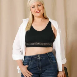 Brassière coton et dentelle