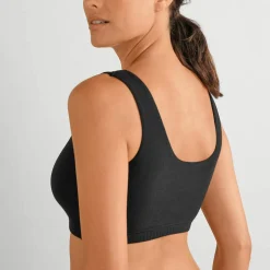 Brassière confort coton stretch doublé sans armatures - lot de 2
