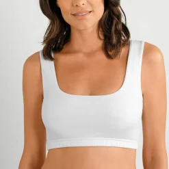 Brassière confort coton stretch doublé sans armatures - lot de 2