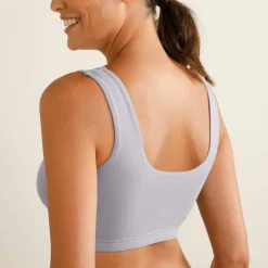 Brassière confort coton stretch doublé sans armatures - lot de 2