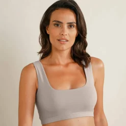 Brassière confort coton stretch doublé sans armatures - lot de 2