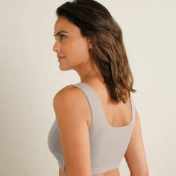 Brassière confort coton stretch doublé sans armatures - lot de 2