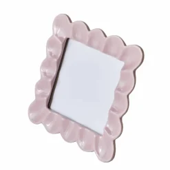 Cadre photo céramique carré rose