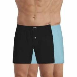 Caleçon flottant ouvert jersey uni - lot de 2