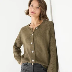 Cardigan boutons "bijoux"