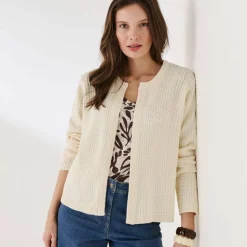 Cardigan en maille manches longues