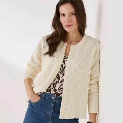 Cardigan en maille manches longues