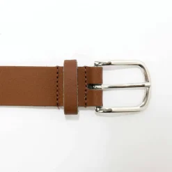 Ceinture en croûte de cuir tannage végétal