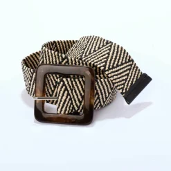 Ceinture élastiquée bicolore