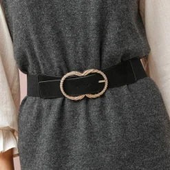 Ceinture élastiquée double boucle