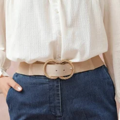 Ceinture élastiquée double boucle
