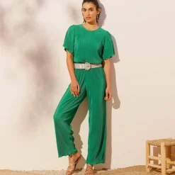 Ceinture tressée élastiquée teinte dorée