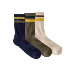 Chaussettes côtelées - lot de 3 paires