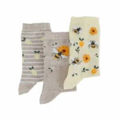 Chaussettes fantaisie à motifs abeilles - lot de 3