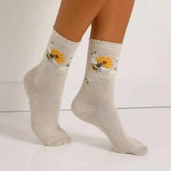 Chaussettes fantaisie à motifs abeilles - lot de 3