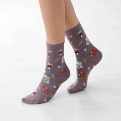 Chaussettes motif "forêt" - lot de 4 paires