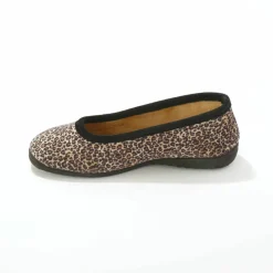 Chaussons ballerines imprimé léopard