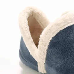 Chaussons bottillons en velours - intérieur fourré toucher peluche