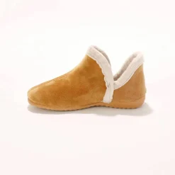 Chaussons bottillons en velours - intérieur fourré toucher peluche