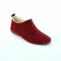 Chaussons bottillons fourrés, suédine