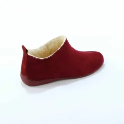 Chaussons bottillons fourrés, suédine