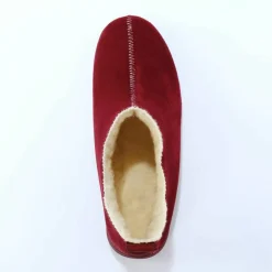 Chaussons bottillons fourrés, suédine