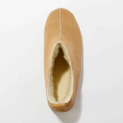 Chaussons bottillons fourrés, suédine
