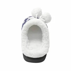 Chaussons mules polaires imprimées pois