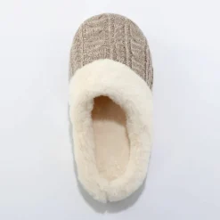 Chaussons mules tricot