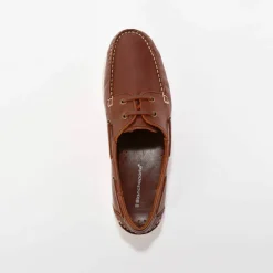 Chaussures bateau en cuir