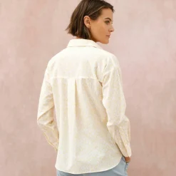 Chemise ample imprimée, coton léger