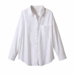 Chemise ample unie, popeline