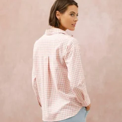 Chemise à carreaux vichy bicolore