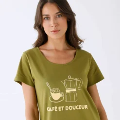 Chemise de nuit "café et douceur"