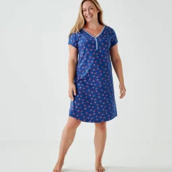 Chemise de nuit courte imprimé 