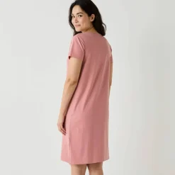 Chemise de nuit courte manches courtes