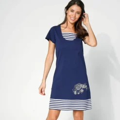 Chemise de nuit effet 2 en 1