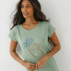 Chemise de nuit imprimée Madère